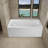 Condris 54" Acrylic Alcove Soaking Bathtub with Apron Front, Round Overflow, Right Drain, Anti-Slip, White-119140513
