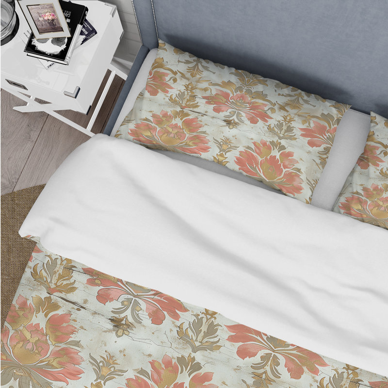 Ensemble de housse de couette Country, Housse de couette simple + 2 taies décoratives st