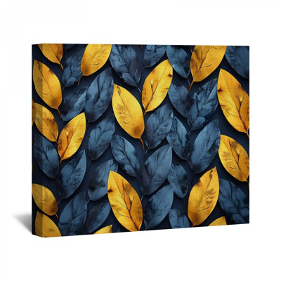 Twotone Leaves  on Canvas