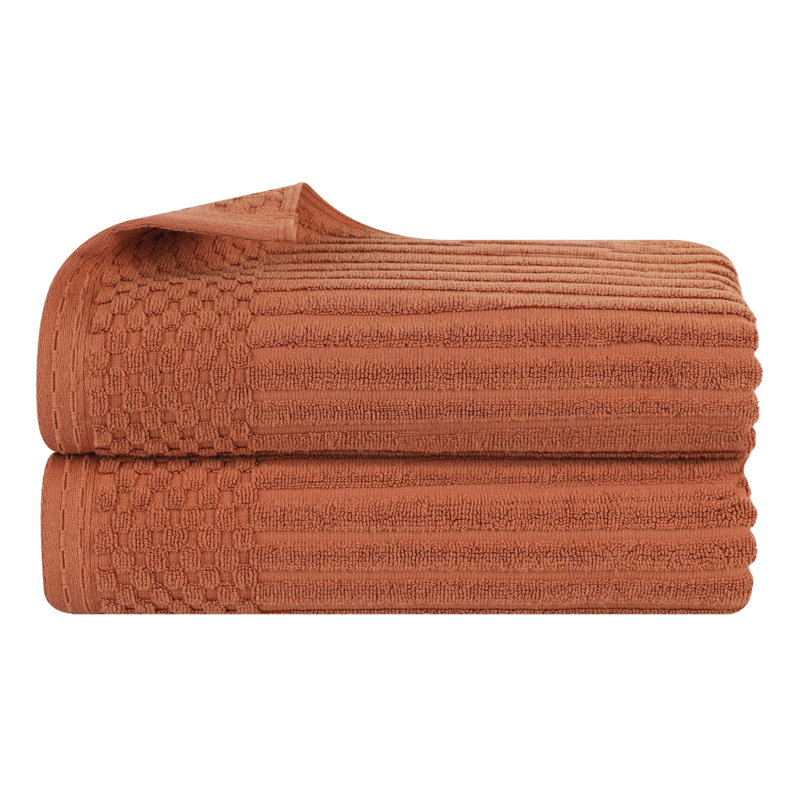 Collection de serviettes en coton Soho Spa, Rouille, Ensemble de 2 draps de bain