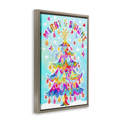 Eclectic Merry & Bright Canvas by Jess Stempel