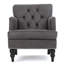 Chaise confortable en microfibre avec pieds en bouleau et cadre rembourré en ardoise moderne-116844718