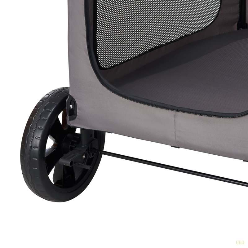 Poussette pour animaux de compagnie à 4 roues avec capacité de poids de 160 lb
