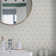 Bianco Dolomite 12.6" x 10.83" Polished Marble Mosaic Floor and Wall Tile