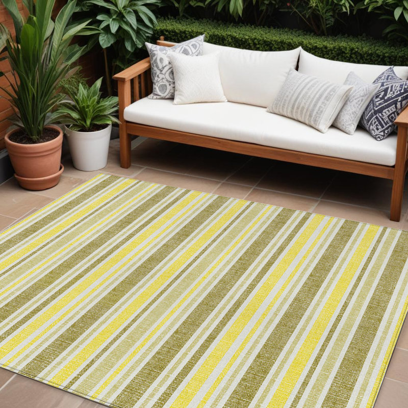 Tapis extérieur lavable antidérapant 8 pi x 10 pi kaki