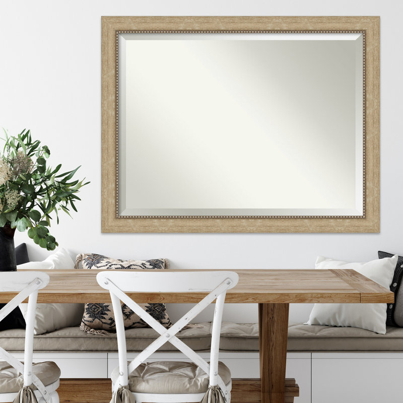 Miroir d'appoint mural Eivin, Brun clair, 35 po x 45 po
