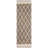 Alfread Natural Fiber Hand Loomed Jute/Cotton Geometric Rug in Natural/Gray-1264038254