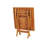 ARB Teak Outdoor Square Teak Outdoor Folding Dining Table