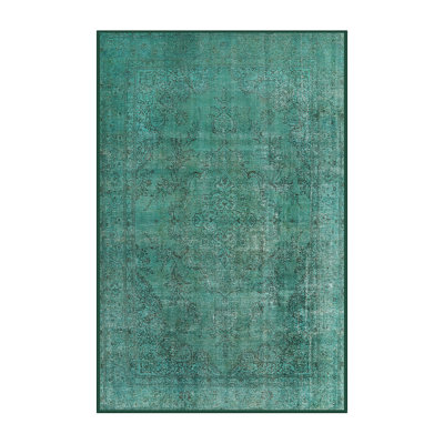 Tapis oriental bleu sarcelle