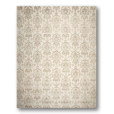 Leone One-of-a-Kind 9' x 12' Rectangle Silk Area Rug in Beige