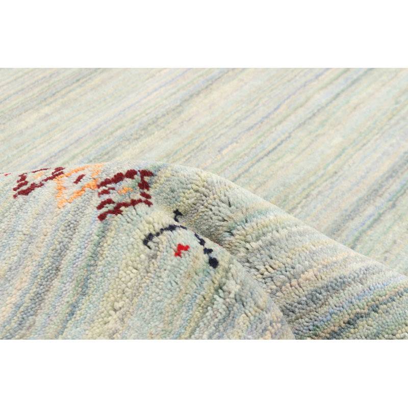 Kashkuli Gabbeh Blue Rug 4'0" x 5'9"