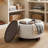 Round Cocktail Ottoman with Storage-265519386