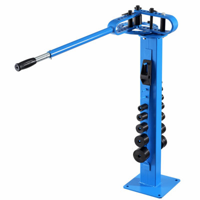 Manual Pipe Bender, Pipe Tube Bender with 14 Bending Dies, 200° Heavy-Duty Tube Bending Tool for Copper Aluminum Iron Pipes, Ideal for HVAC Air Conditioning Refrigerator Auto Repair