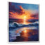 Jaune, bleu, coucher de soleil, océan, bonheur, plage, art mural-1536641722-1536641720
