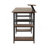 L-Shape Industrial Desk With Storage Shelves, Walnut