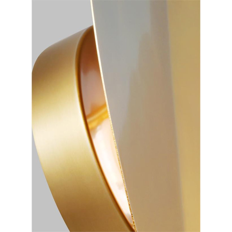 Dottie 1 - Light LED Armed Sconce, Burnished Brass, Burnished Brass