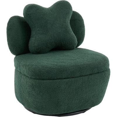 Upholstered Swivel Lounge Chair