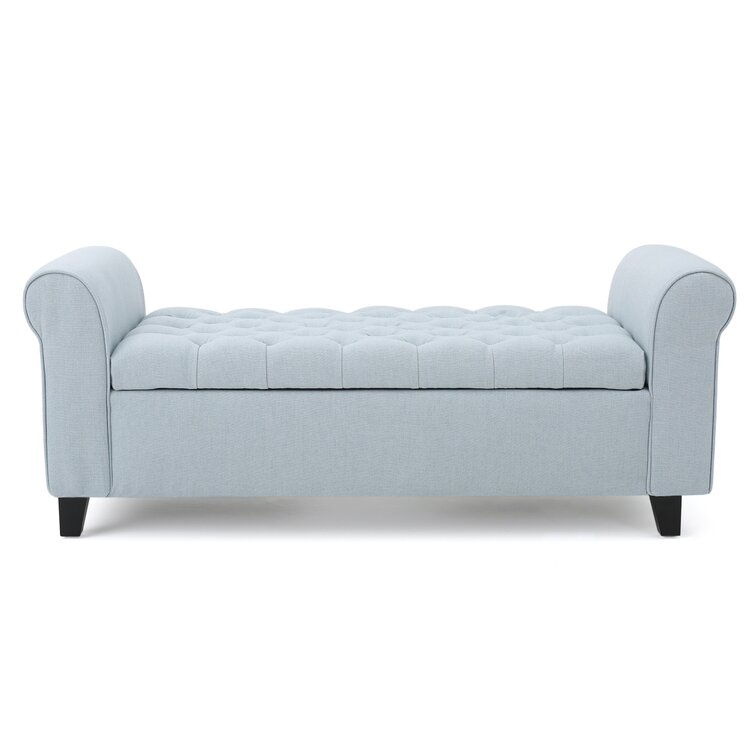 Claxton Polyester Upholstered Storage Bench