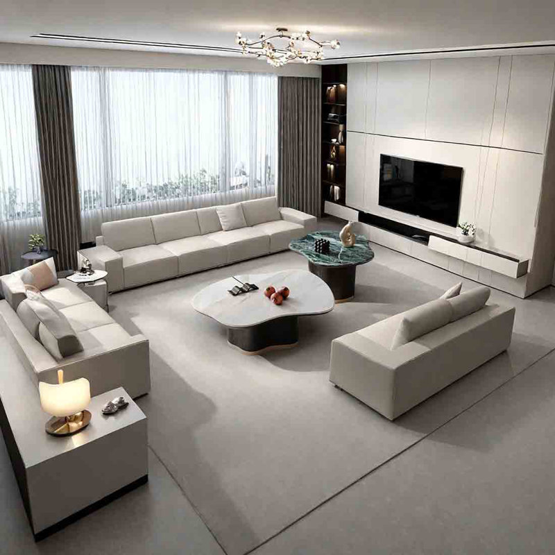 Irregular Microcrystalline Stone Coffee Table