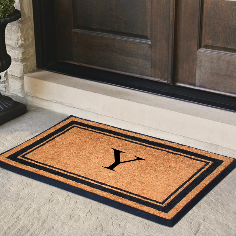 Butters 30" W x 48" L Monogrammed Coir Door Mat, W