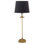 Clove Stem Buffet Table Lamp With Black Shade