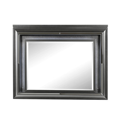 Sawyer Metallic Gray Finish Mirror W/Led