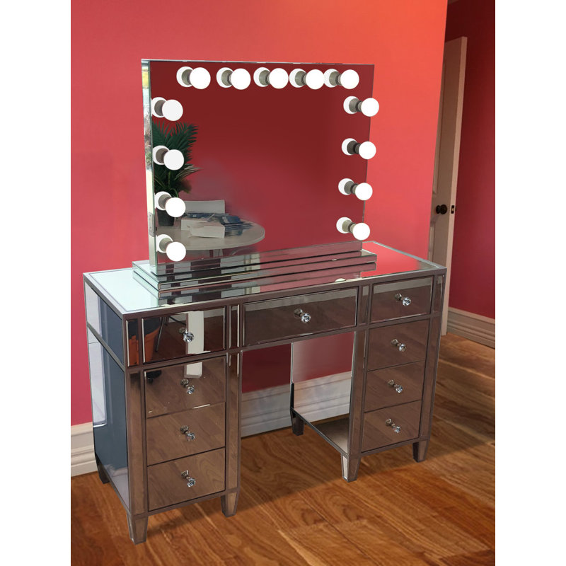 Ensemble coiffeuse avec miroir Rockland