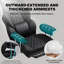 Inbox Zero Adjustable Reclining Ergonomic Faux Leather Swiveling PC & Racing Game Chair-479206726
