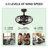 Ali Caged Ceiling Fan with Lights, Remote & 3 Speeds (Bulb Not Included)