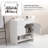 Compact Wall-mounted Solid Wood Vanity For Small Spaces
