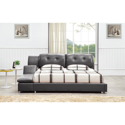 Lit plateforme tapissier Muski