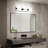 SOLFART 4 Lights Chrome Bathroom Light Fixtures Modern LED Bathroom Light Vanity Lights Over Mirror