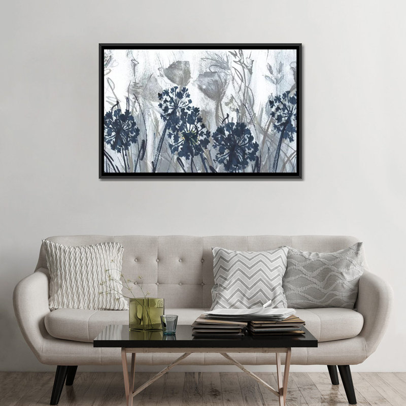 " Indigo Field " by Susan Jill, 26" H x 40" W, Wrapped Canvas, No Frame