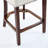 Mid Century Modern Counter Height Bar Stools Set of 2 with Curved Backrest and Copper Nails-442213039