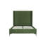 Lit plateforme en velours vert eucalyptus Promade Mid-Century-1820303222-1820302986