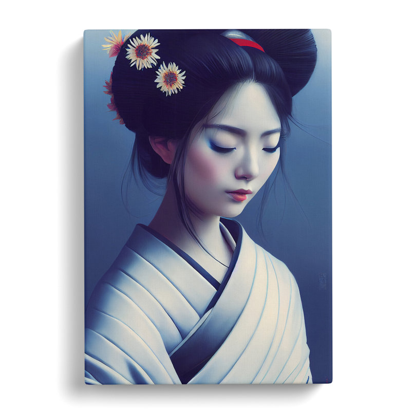 Geisha Contemporary No.4 - Wrapped Canvas, 50cm H x 35cm W x 3cm D