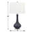 Afragola 28" Dark Blue Swirl Table Lamp