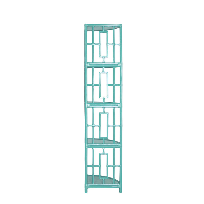 Manley Corner Bookcase, Turquoise