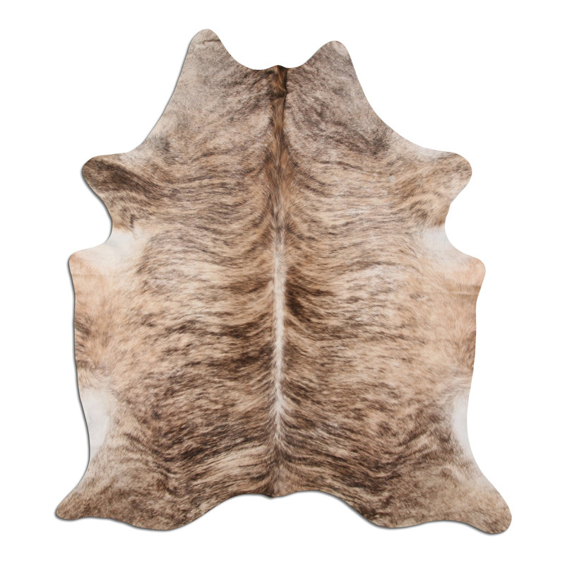 Tapis en cuir clair exotique fait à la main Gasi
