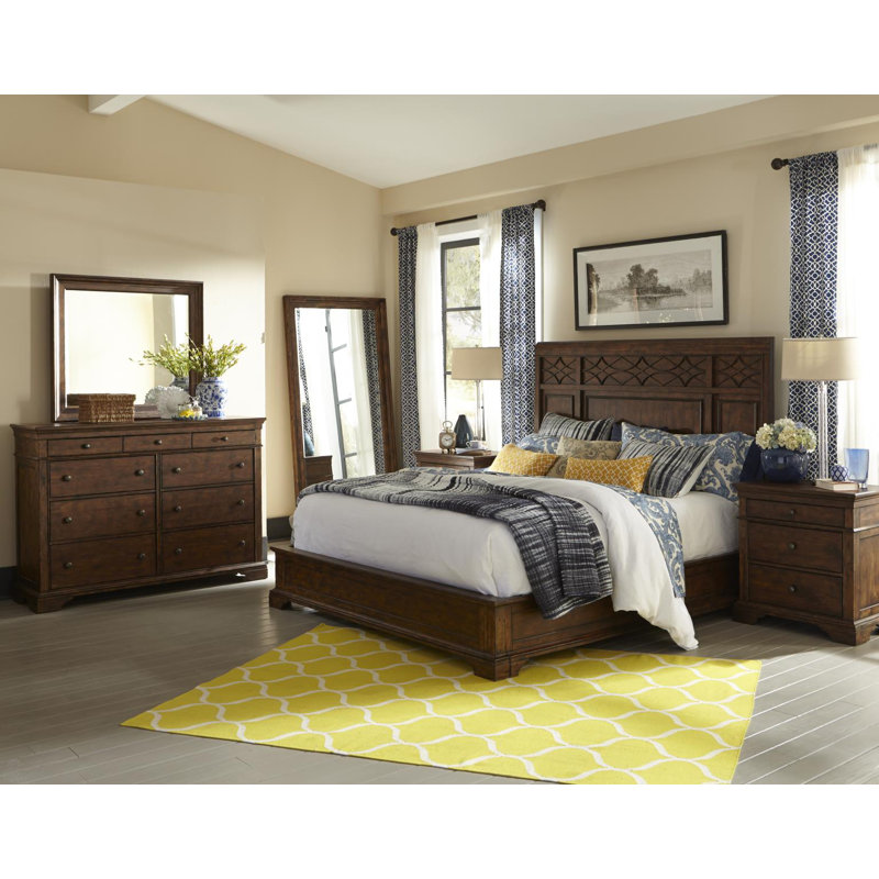 Trisha Yearwood Brown Distressed 3-Drawer Nightstand