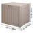31-Gallon Outdoor Resin Storage Box With Waterproof Design, Weather-Resistant Construction, And Multi-Functional Seating Capability.