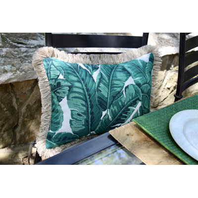 Fringe Sunbrella® Outdoor Throw Pillow