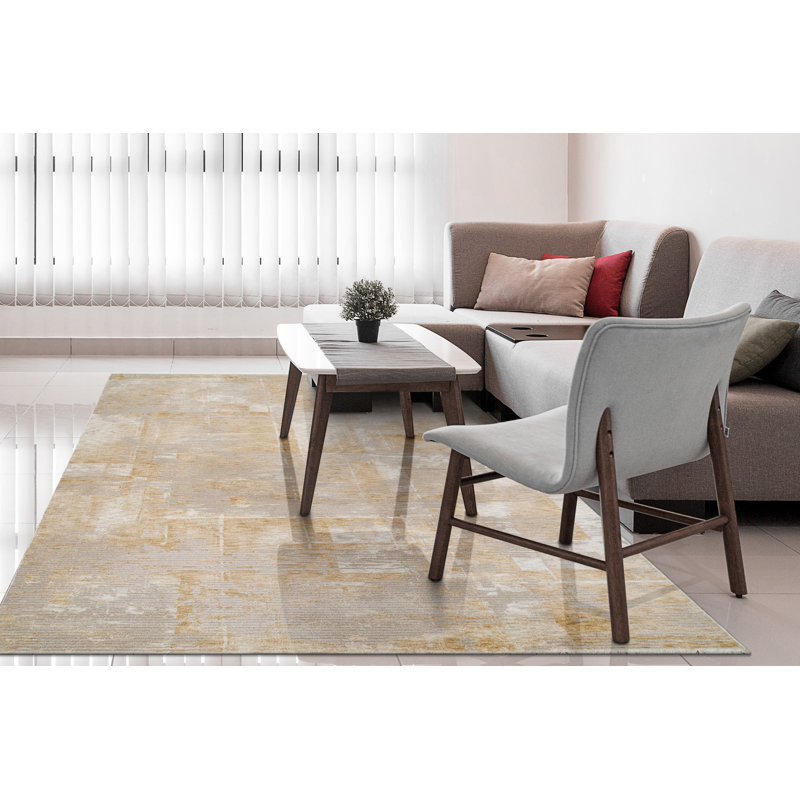 Abstract Indoor Rug, Rectangle 7'10" x 10'10"