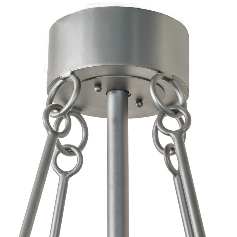 45" Wide Tall Pines Chandel-Air, Wrought Iron, 18" H x 44.5" W x 44.5" D