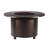 Jaidan Round Aluminum Propane Smokeless Fire Pit Table with Hidden Fuel Tank-946746704