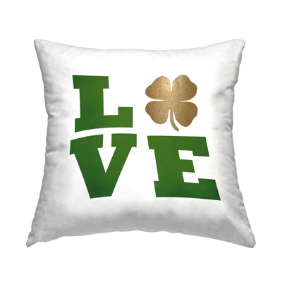 Coussin décoratif Love Green