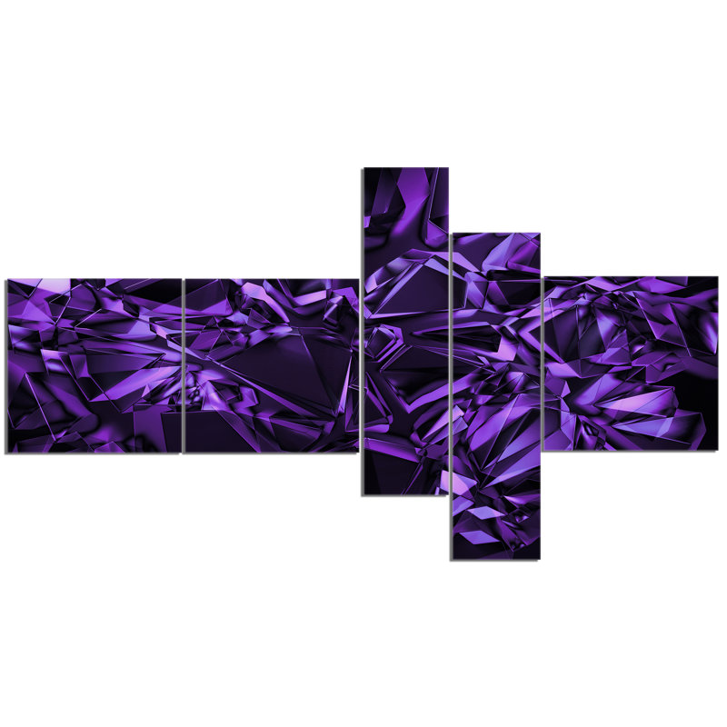 « purple crystal texture design », impression à multiples images sur toile