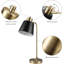 Lampe de bureau en laiton mat