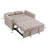 Turku 53" Wide Modern Upholstery Convertible Sleeper Sofa With Adjustable Backrest-101644153