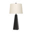 Lampe 30 po x 16 po en marbre effilé, noir